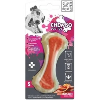 Image 1 of M-PETS Chewbo Choppy Bacon Scented - дентална играчка кокал бекон, размер S 10, 4x3, 7x2, 1 cm, Белгия - 10634416