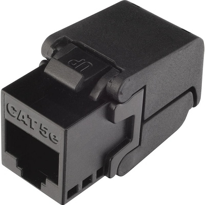 Solarix Networks Limited Samorezný netienený keystone CAT5E UTP RJ45 - SXKJ-5E-UTP-BK-SA - 25286701