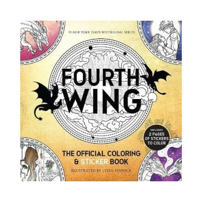 Fourth Wing: The Official Coloring & Sticker Book (Includes 2 Pages of Stickers to Color)