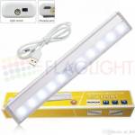  Led Лампа с Акумулаторна Батерия и Сензор за Движение, 20 см (1155)