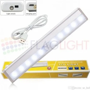  Led Лампа с Акумулаторна Батерия и Сензор за Движение, 20 см (1155)