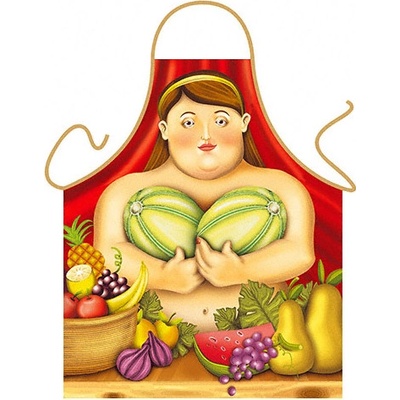 Itati Zástěra pro kuchařku v Botero stylu