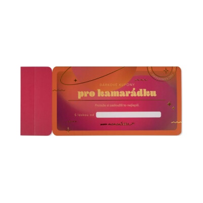 Dárkové kupony pro kamarádku