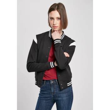 Image 1 of Urban Classics Дамско яке в черно и бяло от Urban Classics Ladies Organic Inset College SweatUB-TB3776-00826 - Черен, размер XS