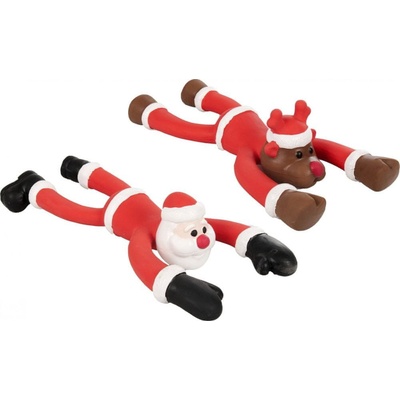 Flamingo Vianočné latexová hračka dlhá 30 cm