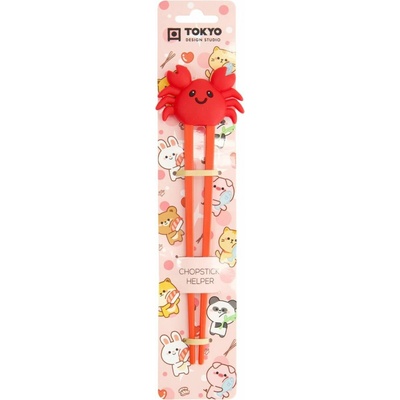 Tokyo Design Studio Dětské hůlky Crab Red 22 cm