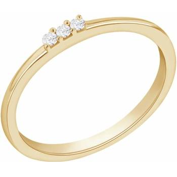 Eppi Strieborný diamantový prsteň Nicklas R43048