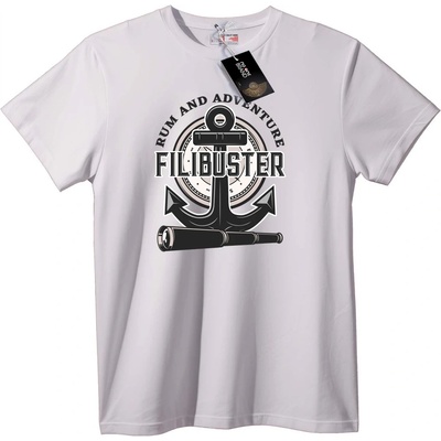 NOONEBRAND Тениска Морски Фilibuster - 2XL, White