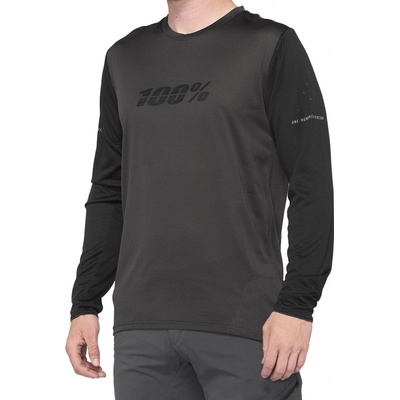 100% Ridecamp dlouhý rukáv Black/Charcoal pánský