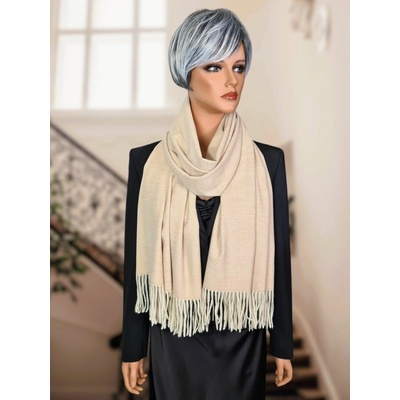 Classic Scarf vlněná šála světle béžová