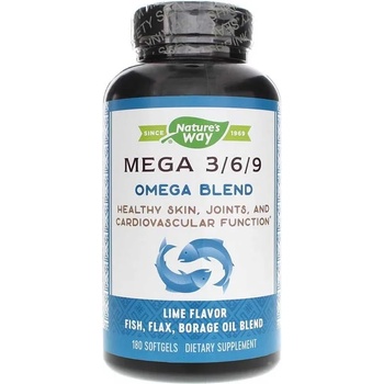 Nature's Way Mega 3/6/9 Omega Blend, 90 капсули, Nature's Way