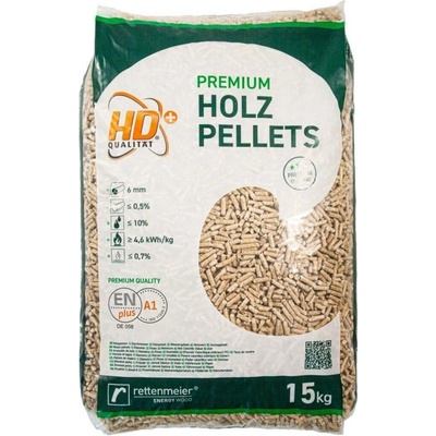 Rettenmeier Energy Wood Premium Dřevěné pelety EN plus A1 15 kg – Zboží Dáma