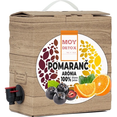 Moy 100 % ovocná šťava Arónia pomaranč 3 l
