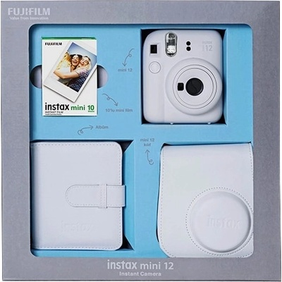 Fujifilm Instax Mini 12 Bundle Box Clay White
