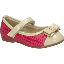 Casu 1bl356 detské baleríny kokarda ružové