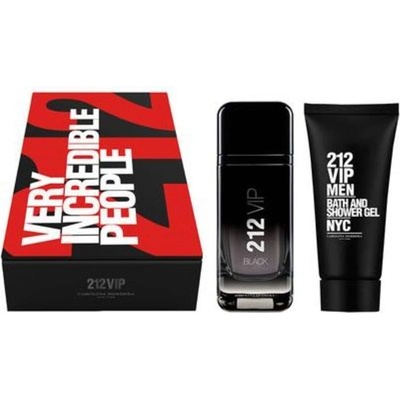Carolina Herrera 212 Vip Black Gift Set - EDP 100 ml + Shower Gel 100 ml за мъже