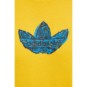 adidas Originals Памучна тениска adidas Originals в жълто с принт IZ2572 (IZ2572)