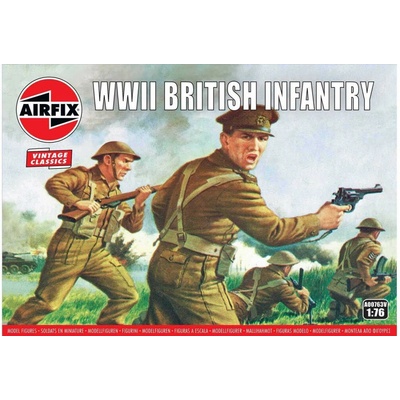 Airfix WWII British Infantry Classic Kit VINTAGE 1:76