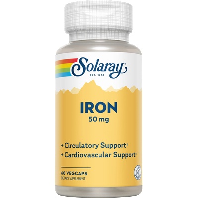 SOLARAY Желязо 50 мг - 60 вег. капсули