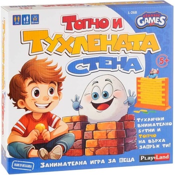Play Land Настолна игра Топчо и тухлена стена - Детска (l-268)