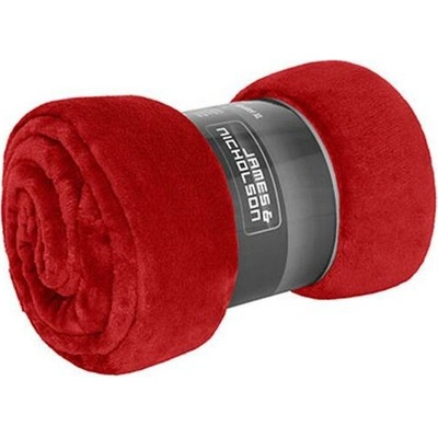 James&Nicholson Fleece deka z mikrovlákna JN1907 Red 180x130