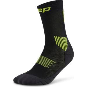 CEP Мъжки чорапи за бягане CEP Run Socks Mid Cut 5.0 Running socks - Black / Lime - размер V (201-9122-0213)
