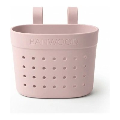 Banwood Silikónový košík Pin & Ride Faded Pink