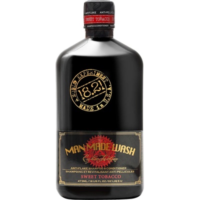 18.21 Man Made Anti-Flake Wash Sweet Tobacco 2v1 šampon a kondicionér proti lupům 473 ml