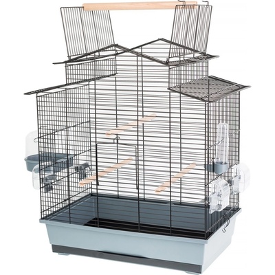 INTER-ZOO Pet Products Клетка за птици IZA III черна 58, 5 x 38 x 65 см
