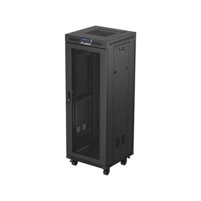 Lanberg Комуникационен шкаф, Lanberg rack cabinet 19" free-standing 32U/600X600 (FLAT PACK) with mesh door LCD black (FF01-6632-23BL)
