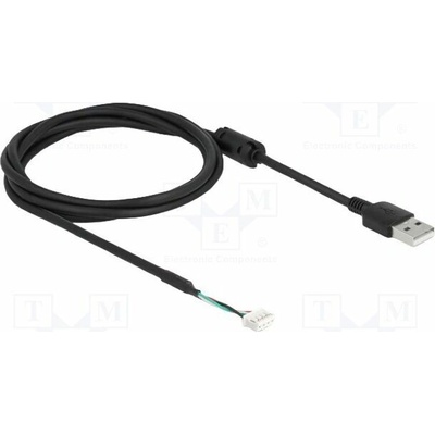 Delock 12089 USB 2.0 USB A vidlice,kolíkový konektor 4pin 1,5m