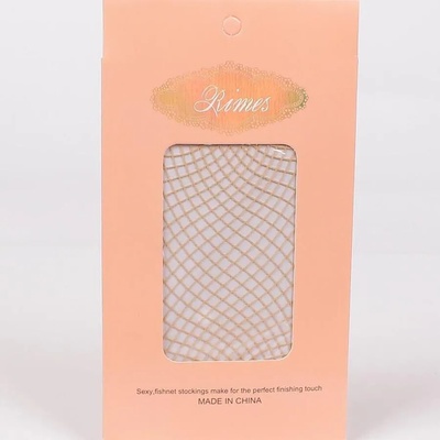 Чорапогащник в телесен цвят от мрежеста материя