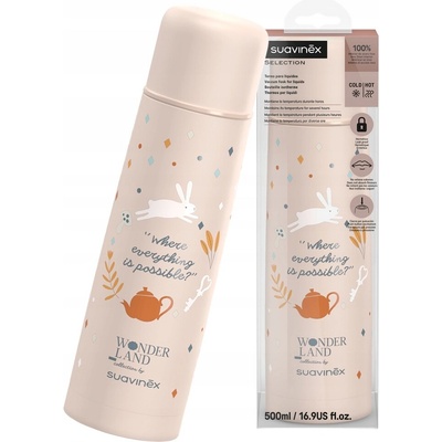 Suavinex termoska Wonderland 500 ml růžová