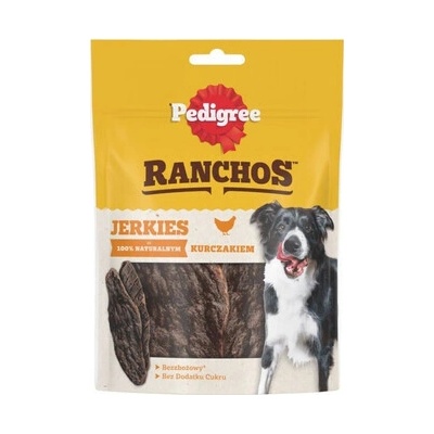 PEDIGREE Ranchos Jerkies Doplnkové krmivo s kuracím mäsom 180 g
