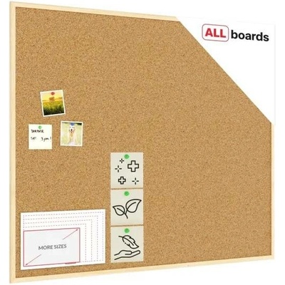 Allboards TK1210D Korková nástěnka 120 x 100 NATURAL TK1210D