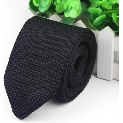 Decofashion Pletená kravata černá