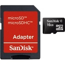 SanDisk microSDHC 16GB + adapter SDSDQM-016G-B35A
