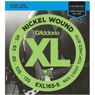 D'Addario EXL165-5 Струни за 5-струнна бас китара