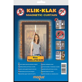 Image 1 of MAGUS МРЕЖА МАГНИТНА ПРОТИВ КОМАРИ MAGUS 2.2x2.2м ЧЕРНА (8182)