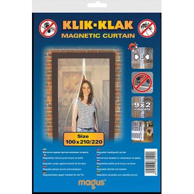 MAGUS МРЕЖА МАГНИТНА ПРОТИВ КОМАРИ MAGUS 2.2x2.2м ЧЕРНА (8182)