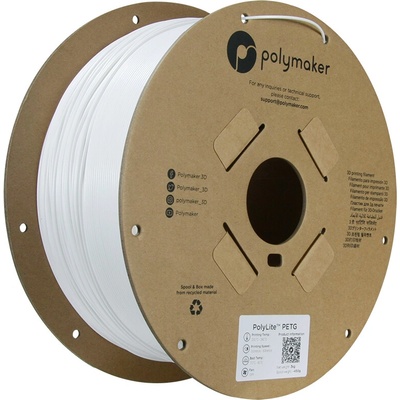 Polymaker PolyLite PETG biela 1,75mm 3kg