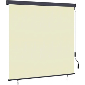 vidaXL Ролетна щора Кремаво 180 x 250 cm Текстил и Алуминий (362085)