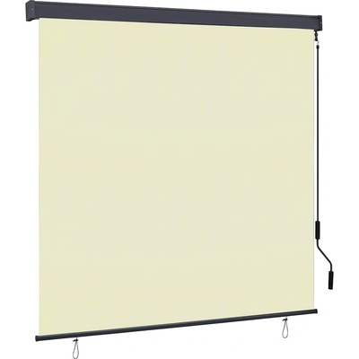 vidaXL Ролетна щора Кремаво 180 x 250 cm Текстил и Алуминий (362085)