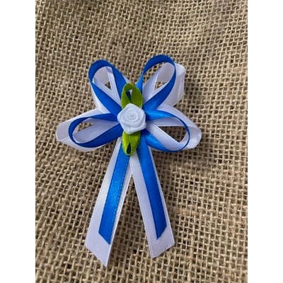 Svatba-eshop Vývazek pro svědky a rodiče bílo královsky modrý - velké svatební vývazky, voničky pro rodinu a svědky – Zboží Mobilmania