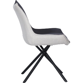 Carmen Трапезен стол halton - сив dx 0314 (b3532060)