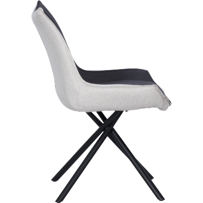 Carmen Трапезен стол halton - сив dx 0314 (b3532060)