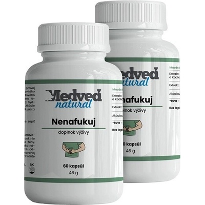 Medveď natural Nenafukuj 2 x 60 kapsúl