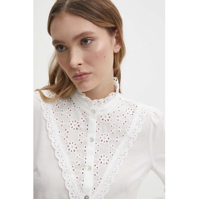 ANSWEAR Памучна риза Answear Lab дамска в бяло със стандартна кройка (asd91606.fkk)
