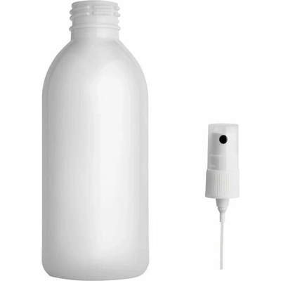 Tera Plastová lahvička bílá s kosmetickým rozprašovačem 250 ml