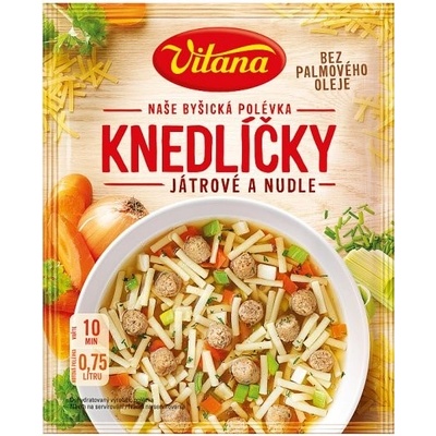 Vitana Naše Byšická polévka Knedlíčky játrové a nudle 55 g